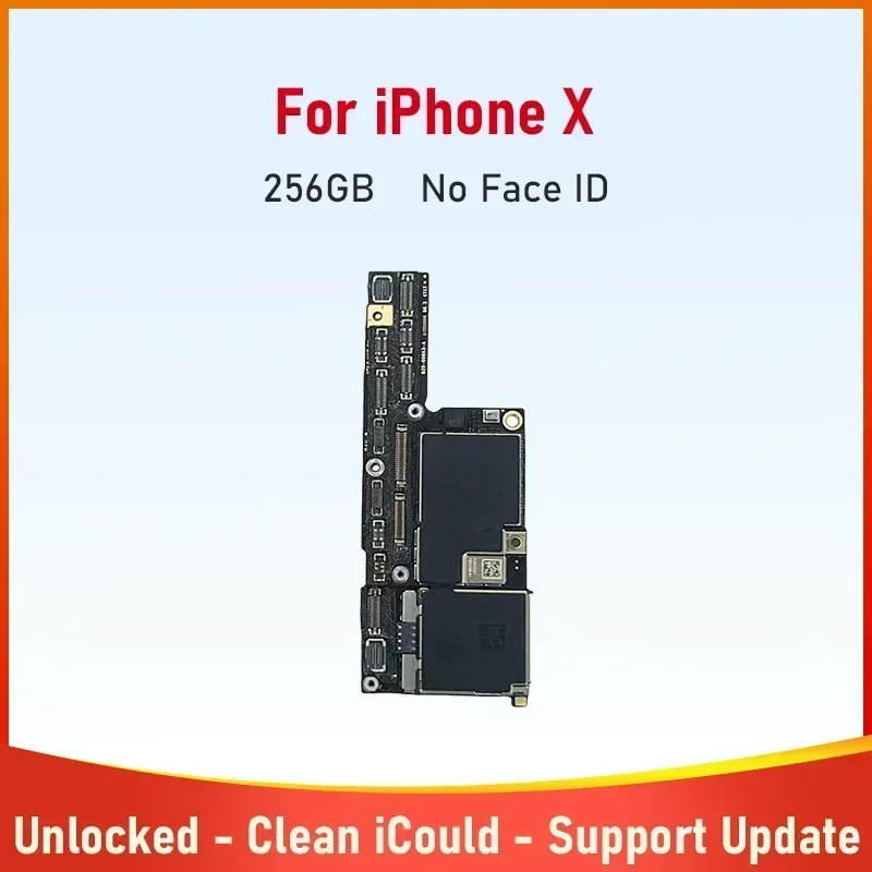 جديد! لوحة أم تم اختبارها لهاتف iPhone X XR XS Max 64g 128g 256g لوحة رئيسية غير مقفلة مع لوحة منطقية منظفة لمعرف الوجه