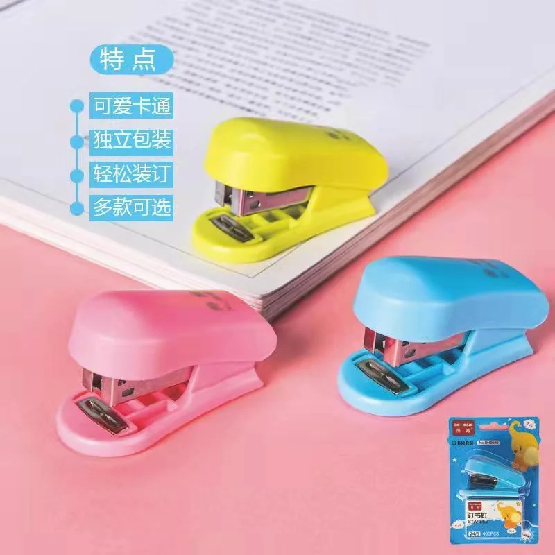 1pcs Mini Stapler Set Staples  Paper Binder Stationery Office Binding Tools School Supplies  Kawaii Stationery