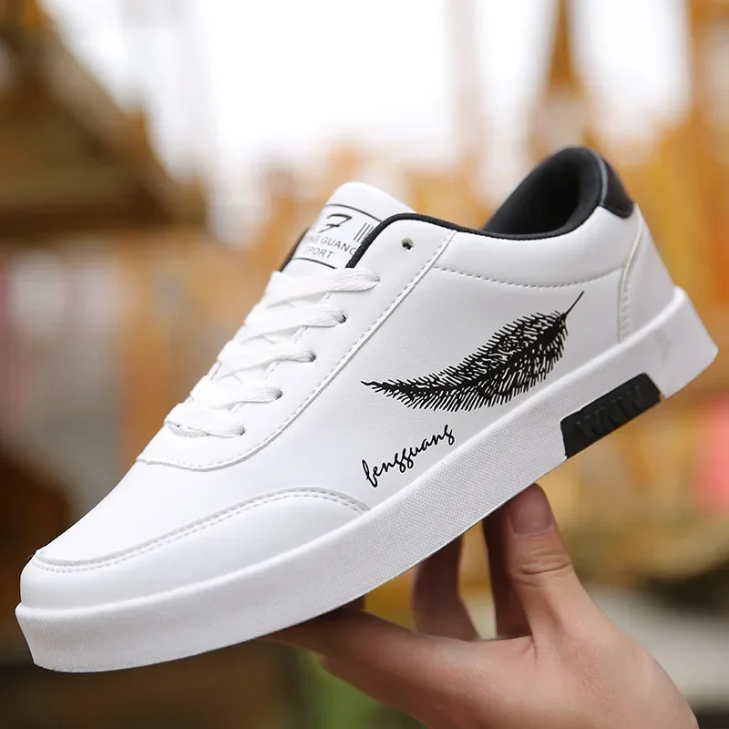 Men Tenis Shoes Male Sneakers Comfortable Flats Spring Summer White Casual Leather Fashion Men Shoes Walking Shoes Tênis zapatos