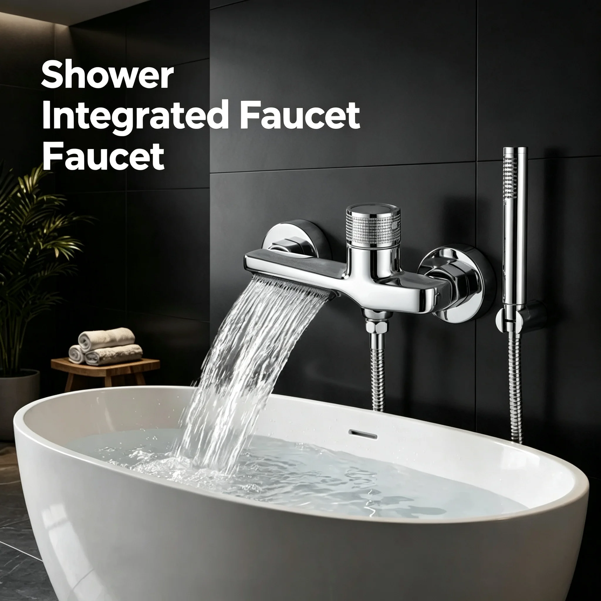 

High-End Bathroom Combination Shower System with Temperature Control And Multi-Function Faucets for Outlet Holes