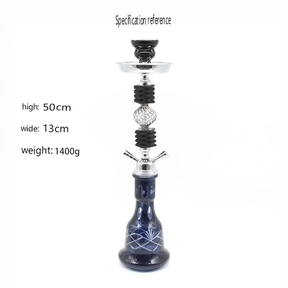 

Стеклянный набор для кальяна с керамической чашей для кальяна, шланг из искусственной кожи, металлические щипцы для угля, аксессуары, набор Chicha Narguile Sheesha