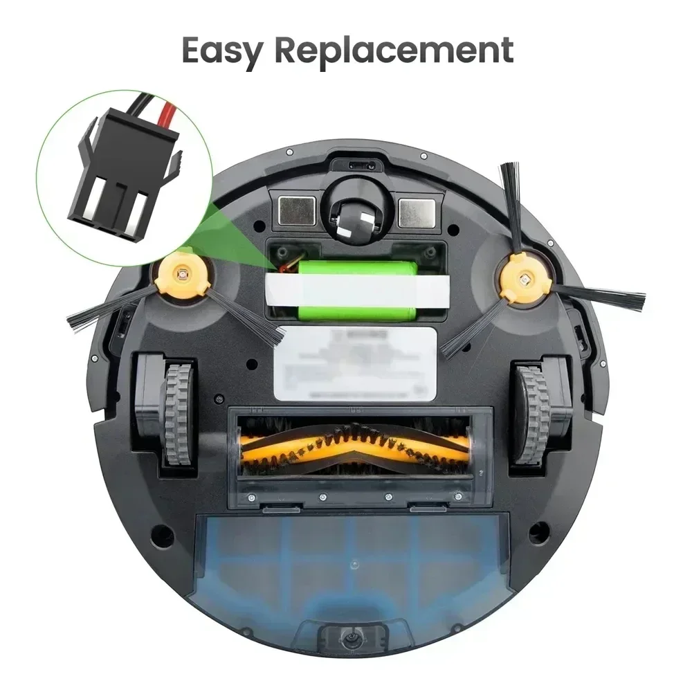 Bateria de íon-lítio 14.4v 6.8ah para cocotec conga excelência 950 990 1090 ecovacs deebot dn621 601/605 eufy robovac 35c panda i7 v710