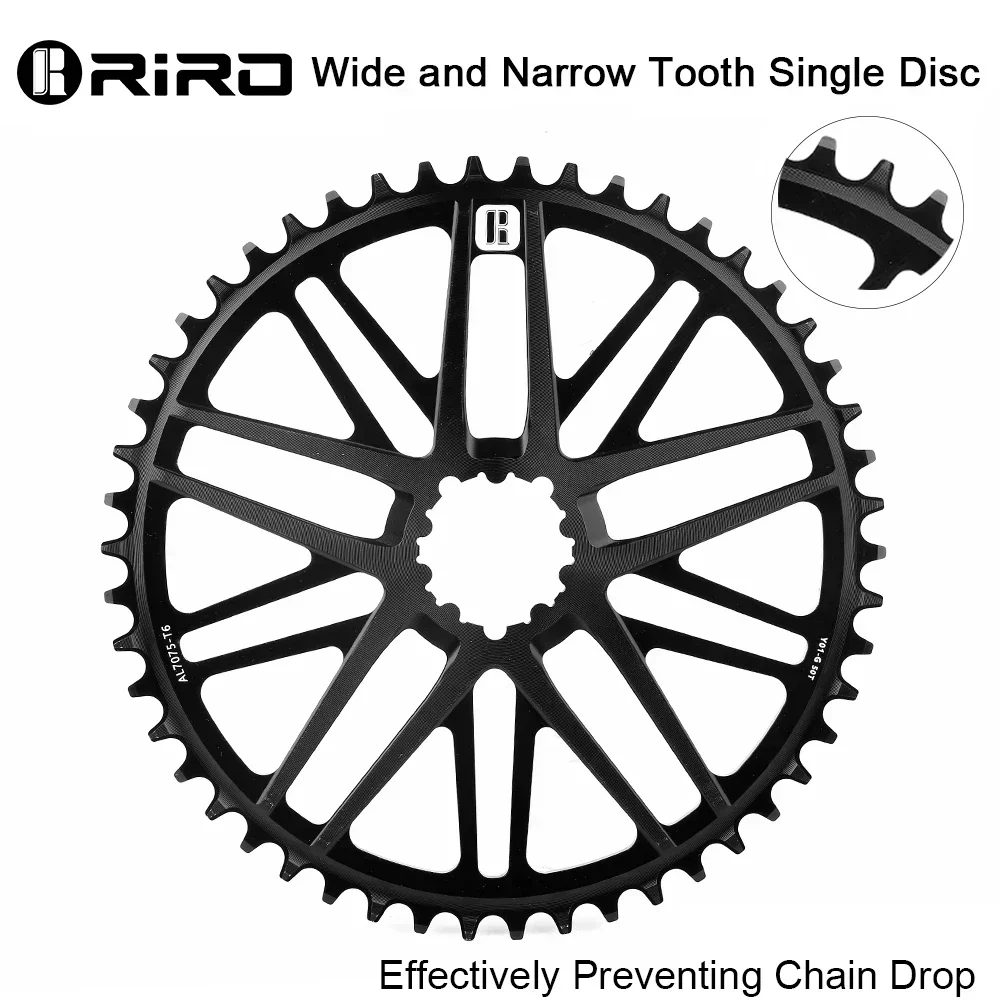 RIRO Road Bike Chainring CNC Direct Mount Narrow Wide Chainwheel Ultra-light AL7075-T6 Aluminum Alloy Bicycle Disc MTB Parts