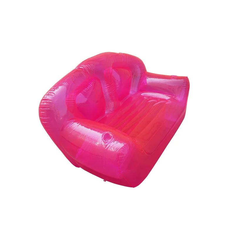 

Inflatable double sofa fan back seat lazy leisure inflatable single double pink sofa
