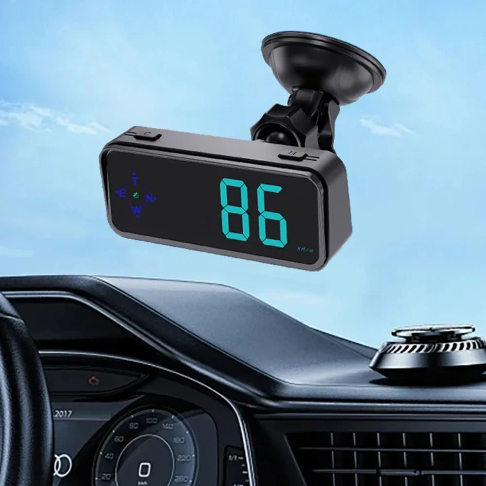 Digital Speedometer Car HUD Universal GPS Compass Speed Measurement Indicator Head Up Display Truck Vehicles USB Power Supply