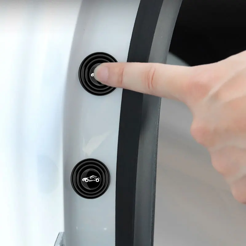 

8xCar Door Anti-shock Silicone Pad Hood Trunk Anti-collision Stickers Soundproof Shock Absorber For Tesla Model 3 Y X S