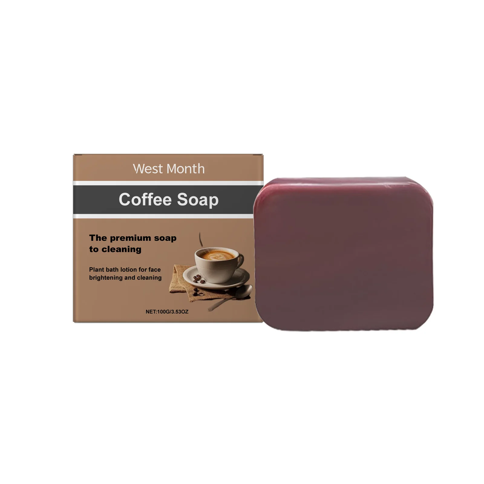 Coffee Soap for Face Naturally Deep Cleansing Smooth Brightening Moisturizing Bathing Oil Control Hydrate Handmade Body Soap Bar