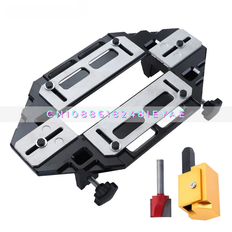 

Wooden Door Hinge Slotting Positioner, Slotting Machine Hinge Installation Hole Punch Fixed Woodworking Tools