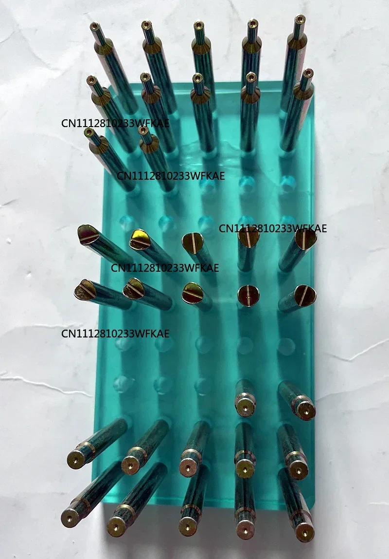 34PCS High Precision Gem Dopsticks Set Diameter 6MM Length 65MM Gemstone Dop Stick with Storage Box Stone Faceting Grinding Tool