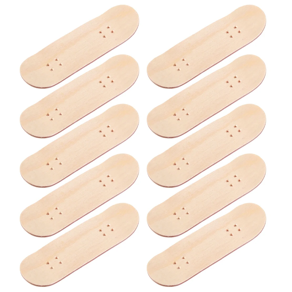 

10 Pcs New Replacement Wooden Board Finger Skateboard Parts for Finger Skateboards