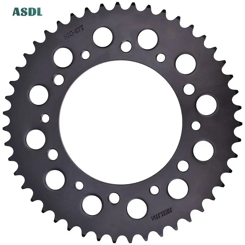 520 13T 43T 47T 51T Motorbike Front and Rear Chain Sprocket Kit for HONDA CRF230 CRF230F 2003-2018 CRF 230 Gear staring wheels