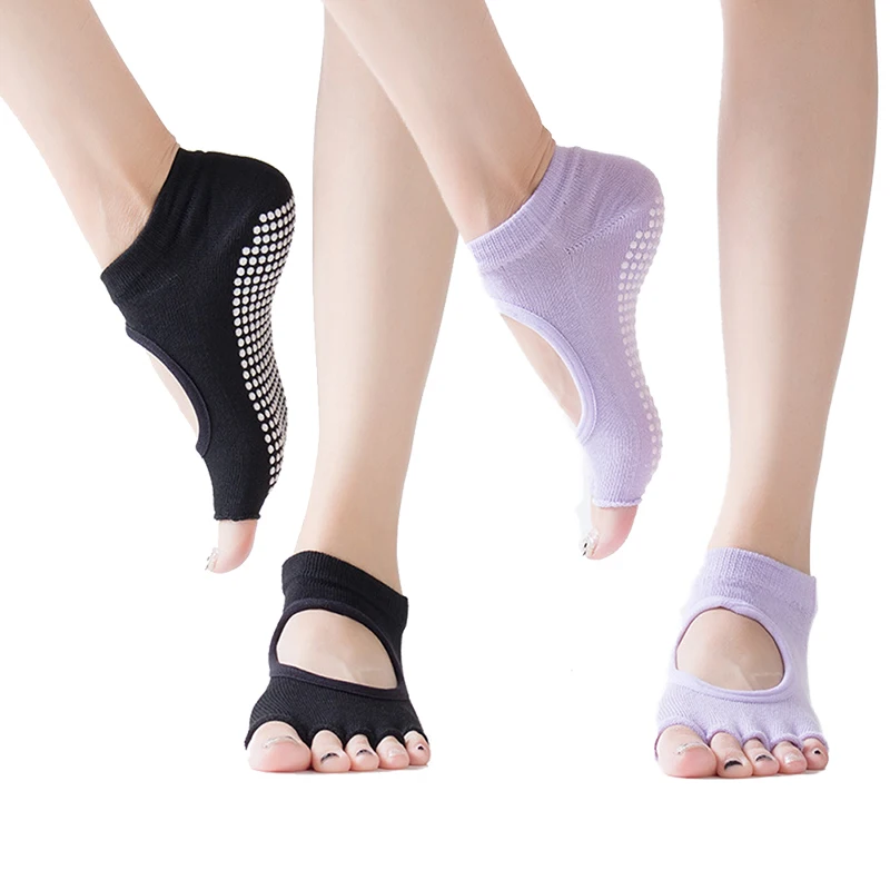 Oda yoga Pilate non-slip socks open socks