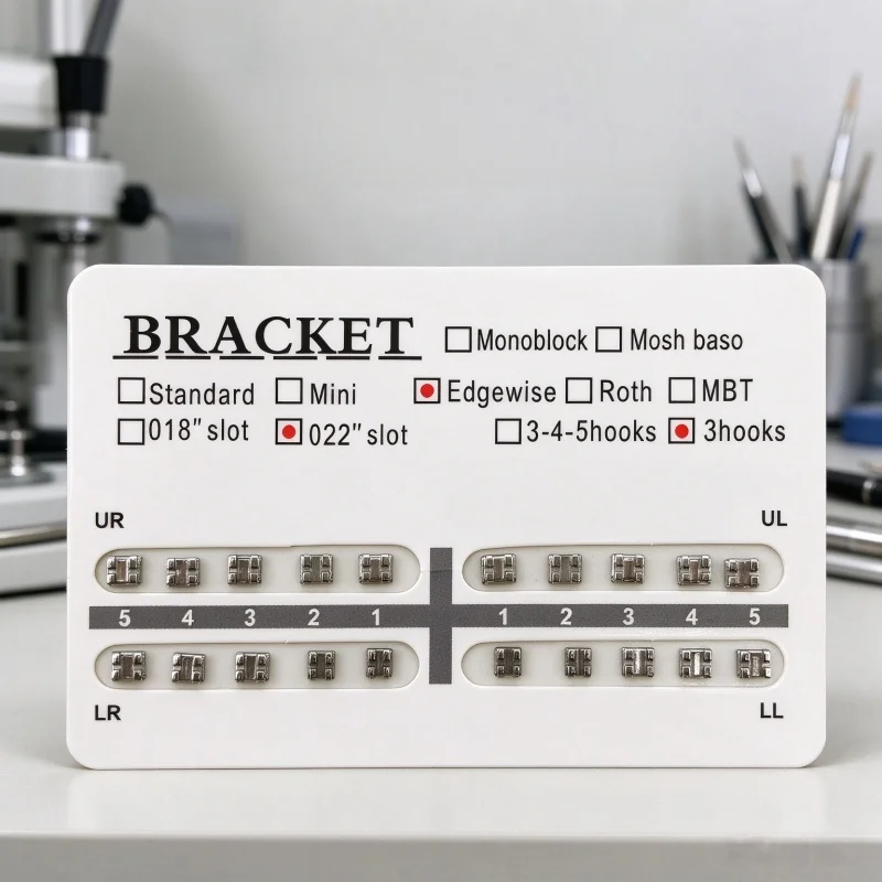 20Pcs Dental Metal Orthodontic Brackets Roth/MBT 0.022