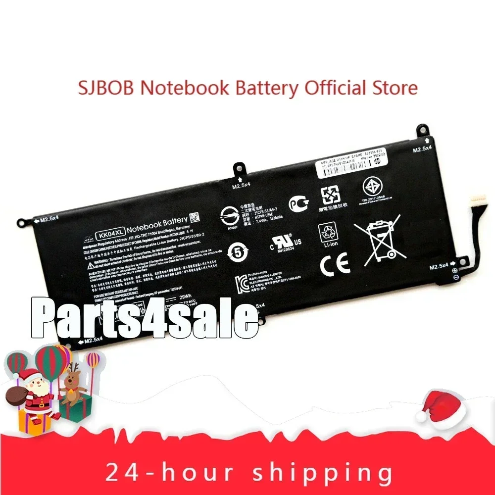 2025 NEW Genuine KK04XL Battery for HP Pro x2 612 G1 Tablet HSTNN-IB6E 753329-1C1 Laptop battery