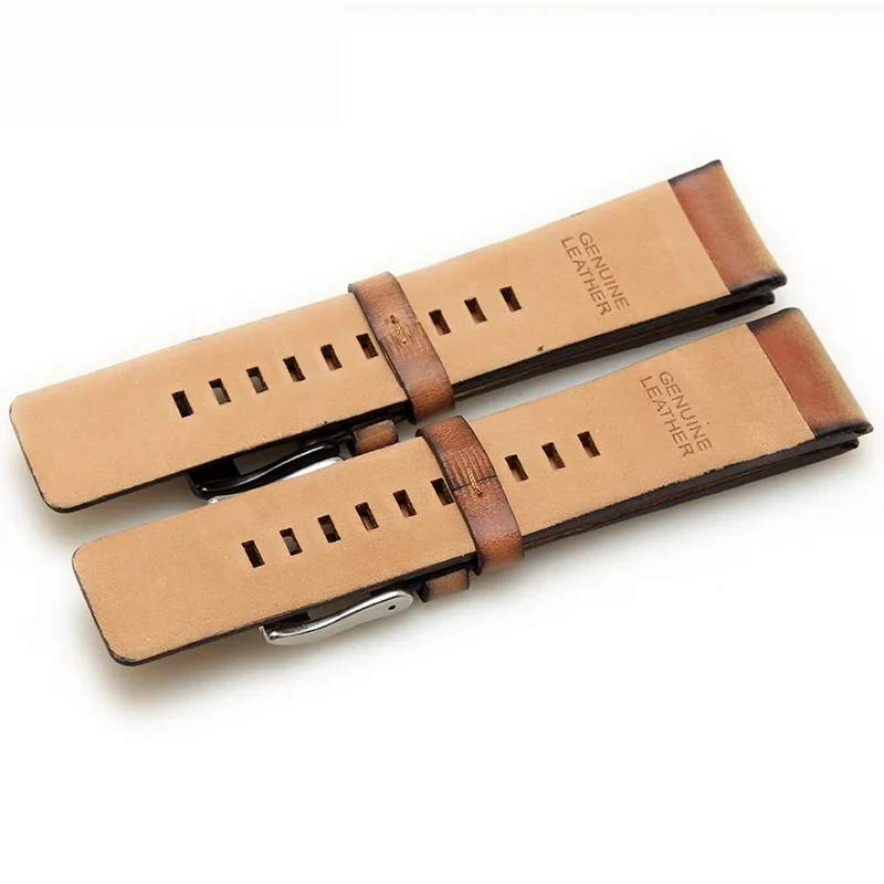 High quality cow Leather strap for DIESEL watchband  DZ 1399/ DZ4280/ DZ4290 with stainless steel pin buckle strap24 26 28 mm