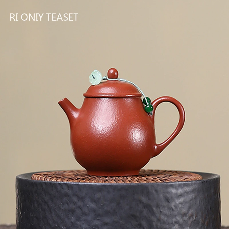 

110ml Yixing Purple Clay Teapot Small Capacity Famous Handmade Tea Pot Kettle Chinese Raw Ore Zisha Teaware Tea Ceremony Gifts