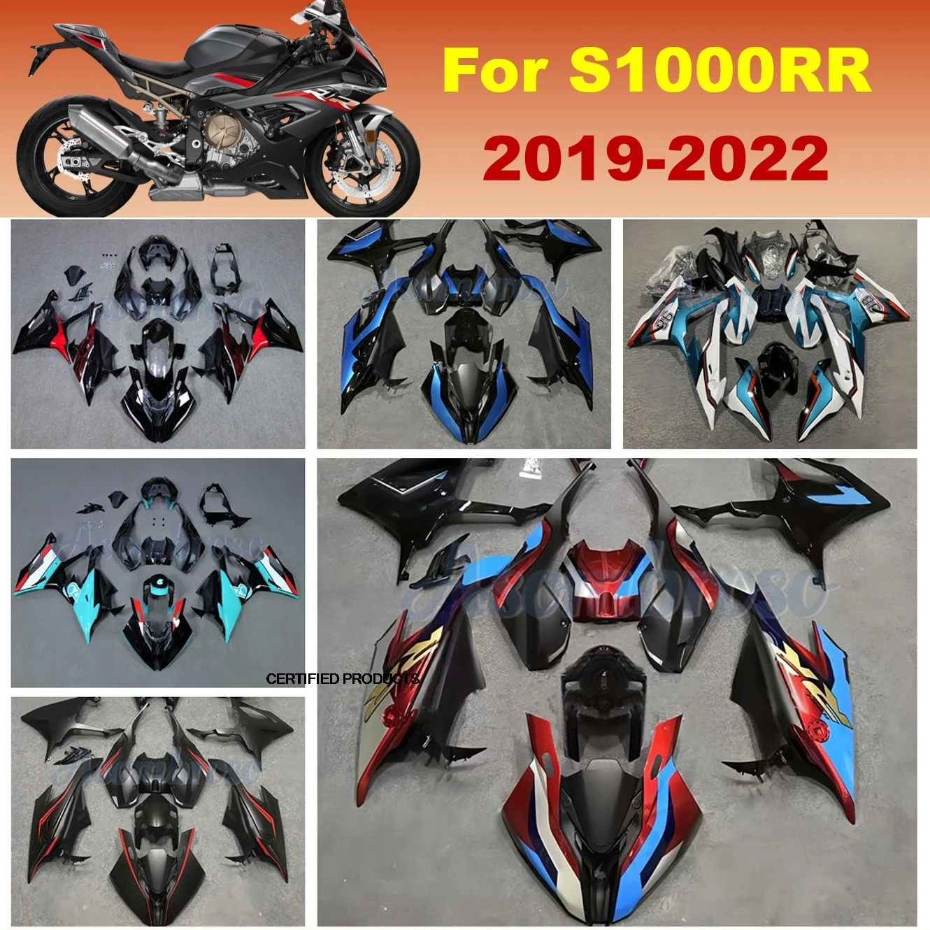 Cool Fairing kit for BMW S1000RR 2019 2020 2021 2022 S1000 19 20 21 22 Motorbike Bodywork Parts Replacementn set