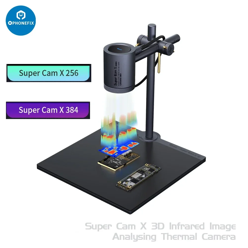 

QIANLI 384 256 Resolution 3D Thermal Imaging Analyzer SuperCam X 3D Thermal Imaging Camera Mobile Phone IC Fault Detection Tool