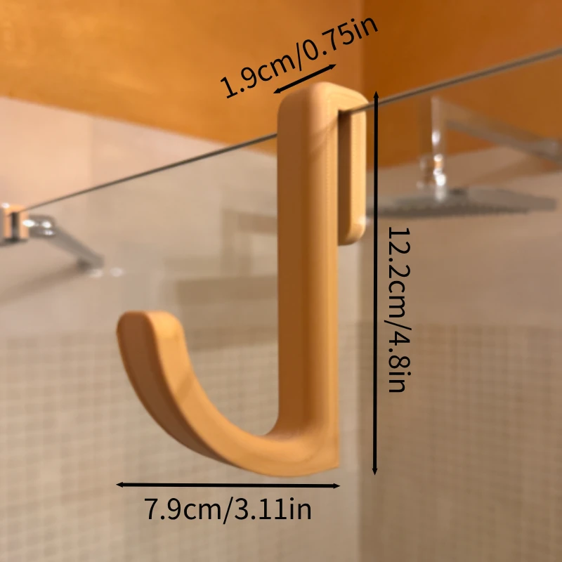 1Pc Multi-Purpose Utility Hooks Kitchen Bathroom Cabinet Door Back Hook Hanging Rack Coat Hat Towel Hanger Storage Hook Decor view 2