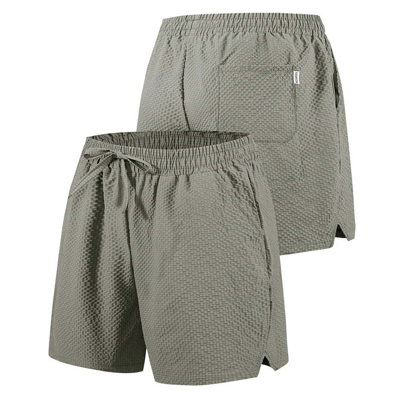 

2025 Summer New Work Shorts For Men Are Trendy, Versatile, Sporty, Thin, Ice Silk, Quick-drying And Loose In European Size Short