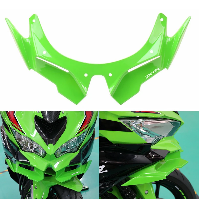 

Motorcycle Front Fairing Winglets Aerodynamic Wing Shell Cover Protection Guards Fit For ZX-4R ZX-4RR ZX-25R ZX4R ZX4RR