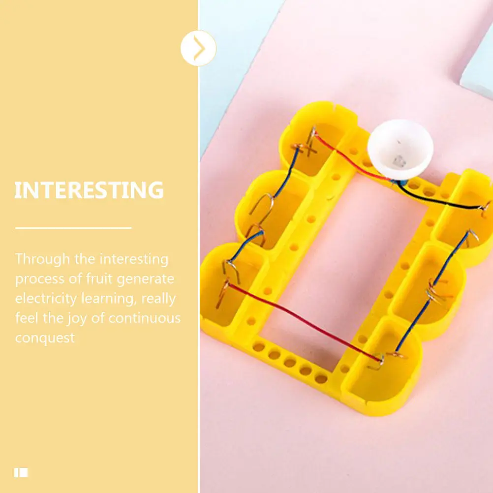 

1Set Fruit Generator Science Kit Stem for Children Intellectual Development Electric Circuits for Kids 9-12