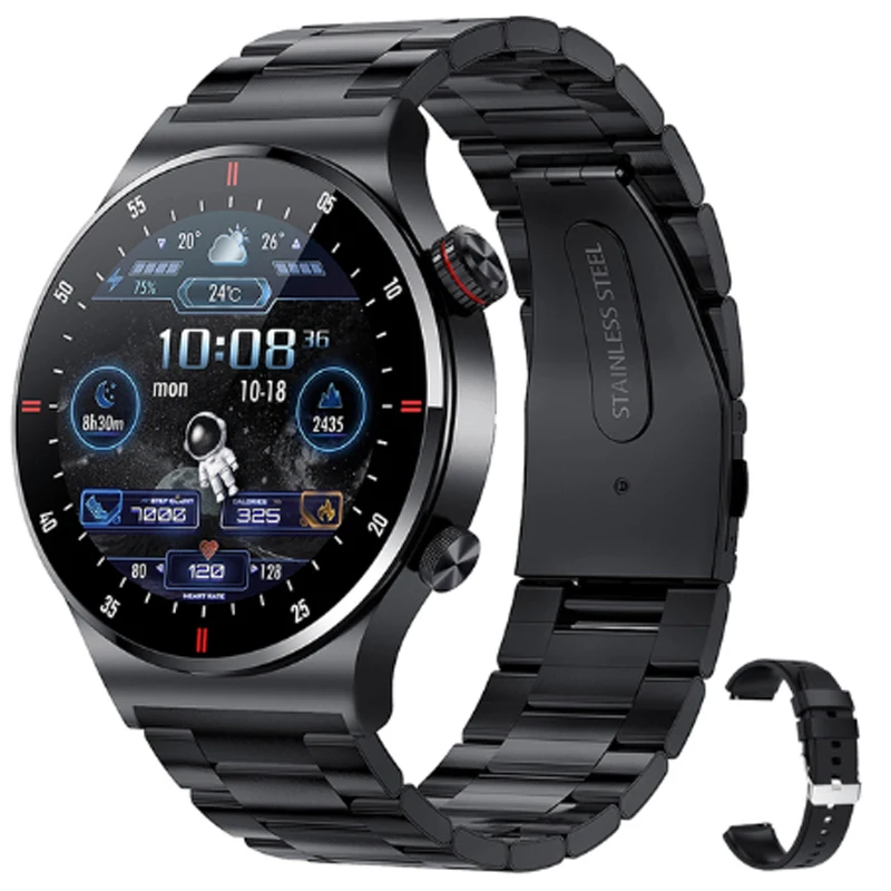 Voor OUKITEL C35 OnePlus Ace 3V Bluetooth Oproep Sport Hartslagmeter 1.28 inch Scherm Smartwatch Aanpassen Behang horloges