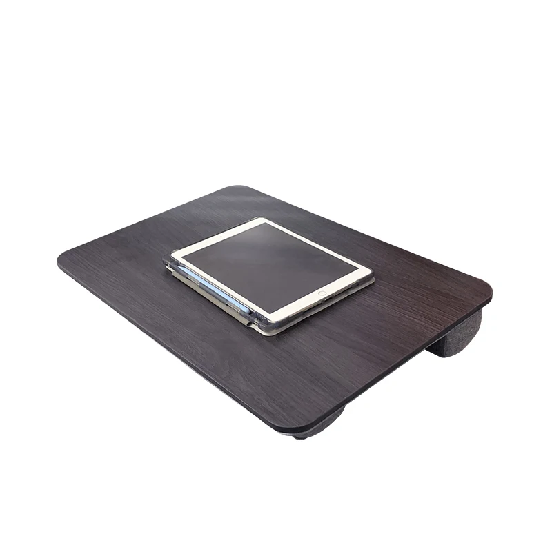 Mesa de computador portátil, compatível com laptops sob 17 polegadas, adequado para o trabalho no sofá, vem com alça acessível
