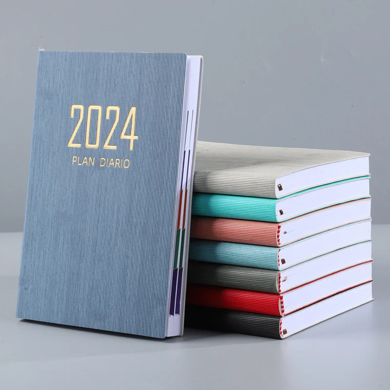 2024 A5 A7  Agenda Planner Notebook Diary Weekly Planner  Habit Schedules Journal Notebooks For School Stationery Office Spanish