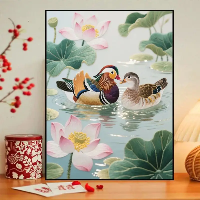 

Классический китайский набор для вышивания крестиком Duling Waterplay: современное простое домашнее текстильное искусство из хлопковых ниток для самостоятельного творчества