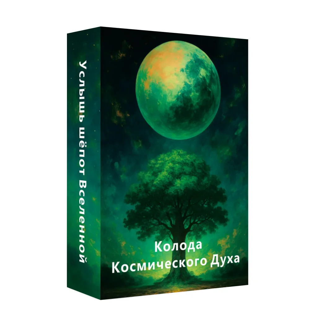 

Russian Oracle Cards, Cosmic Whisper Oracle Deck, Reflection & Mindfulness, Universe Message Deck, 12x8cm, 48-cards