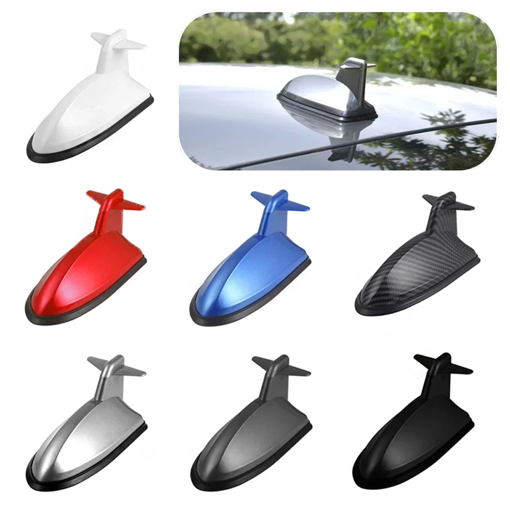 1PCS Universal Car Shark Fin Antenna Auto Radio Signal Aerials Roof Antennas Car Styling Exterior Parts Aerials