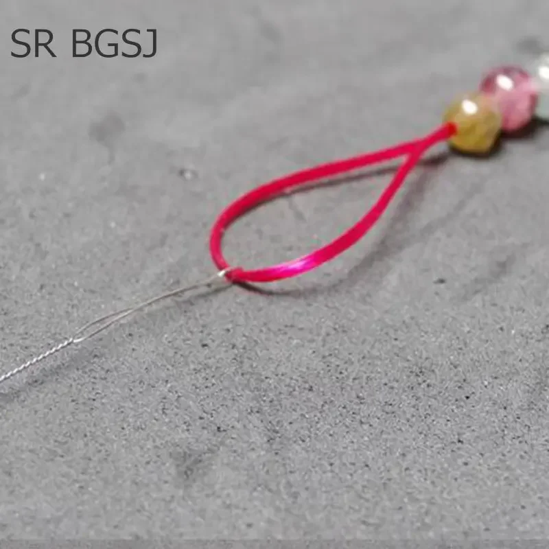 5PCS 0.2mm 8cm Beading Pearls Jewelry DIY Threading Small Beads Stainless Steel Thin Soft Pin Needles