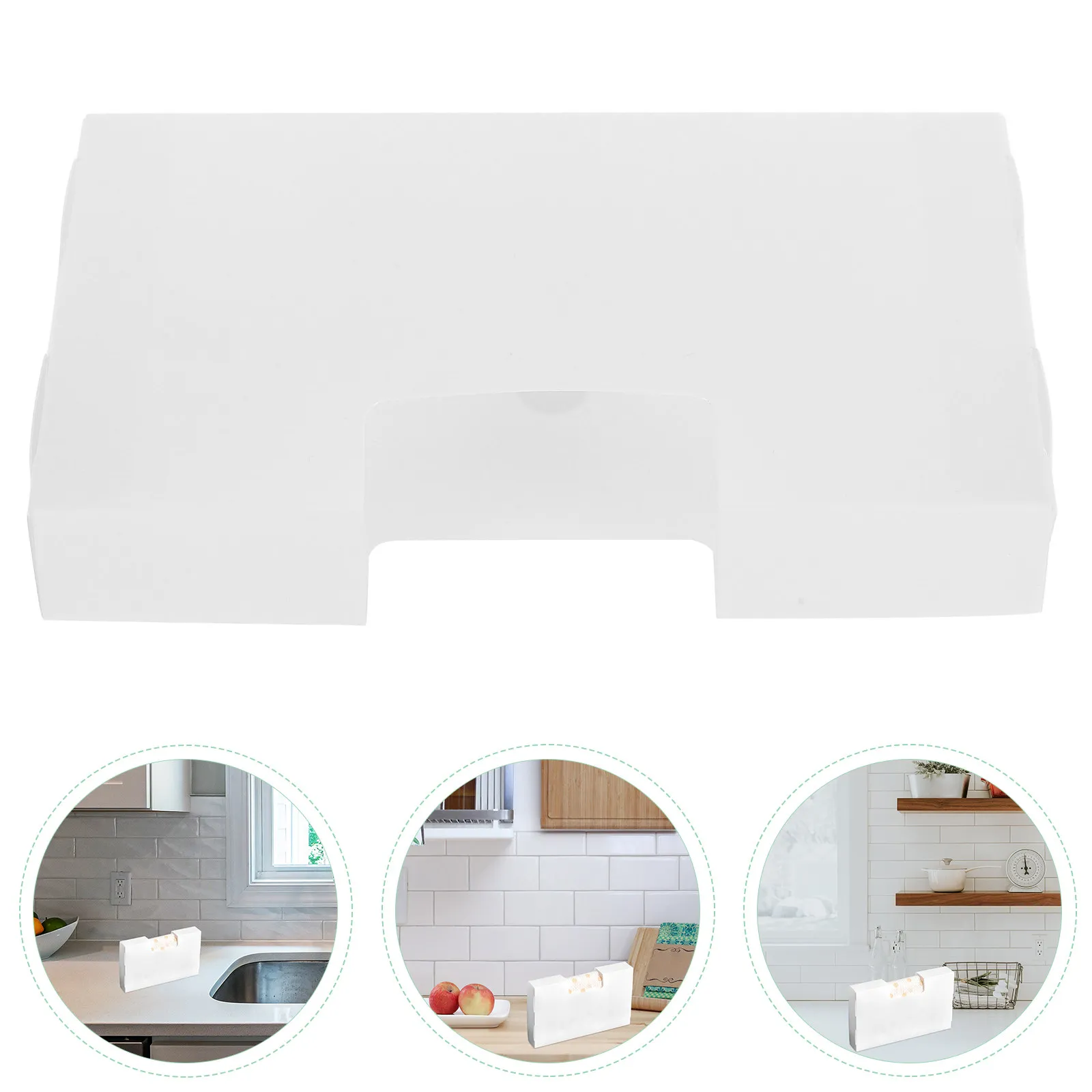 1Set Garbage Bag Storage Box Plastic No Drill Kitchen Trash Bag Holder Dispenser Organizer Storage for Plastic Bags Gloves