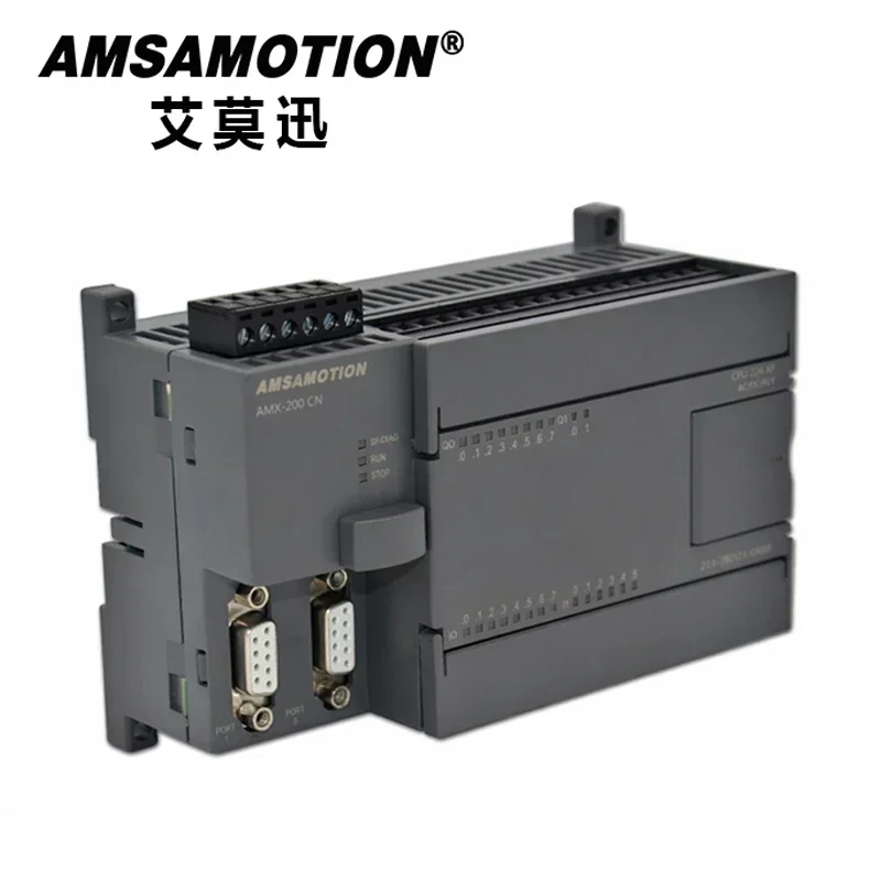 الترويج!!! Amsamotion PLC S7-200CN CPU224XP 14I/10O 2AI 1AO AC/DC/RLY 6ES7 214-2BD23-0XB8 مع كابل PPI مجاني