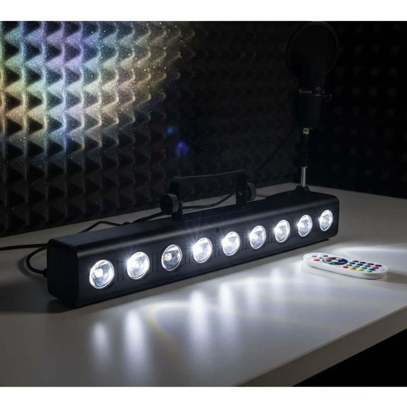 rgbwステージライト-dmx512-9-ledウォールライト-照明機器-パーティー用-ワイヤレスコントローラー-イベント主催者、ライブストリーム用制御装置