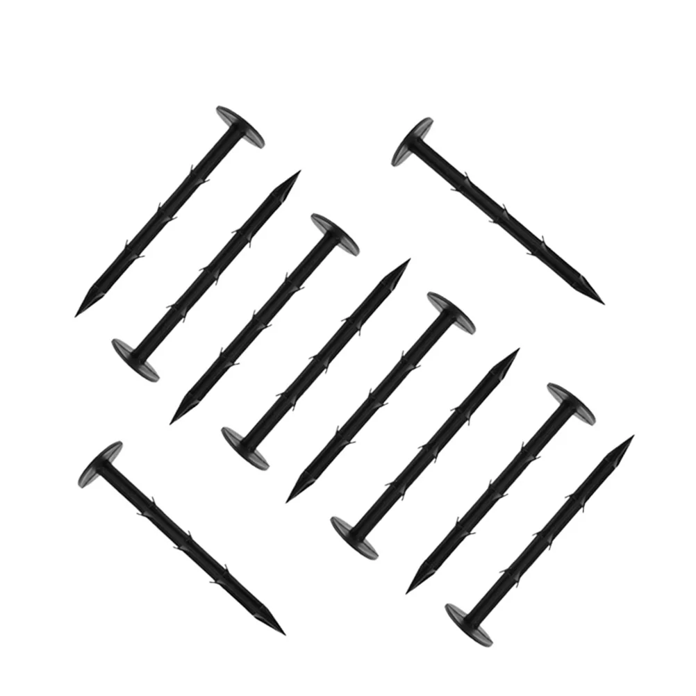 

10Pcs Plastic Garden Stakes Heavy Duty Ground Anchors for Tent Camping Hiking Canopy Windproof Reusable Lightweight Fastening