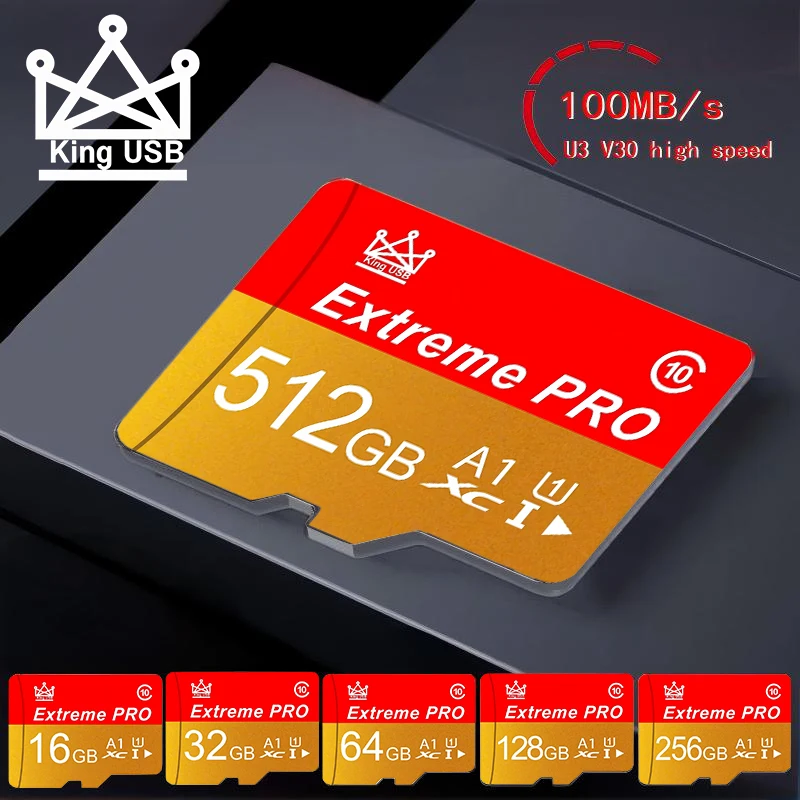 High Speed Memory Card 512GB Micro TF SD Card 256GB SD Cards 64GB TF Cards UHS-II V60 Shockproof for Phone/Smart TV