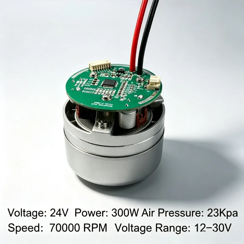 24V High Pressure Brushless DC Fan Motor Negative Pressure Blower with Brake Multiple Control Modes for Vacuum Sprayer Machine