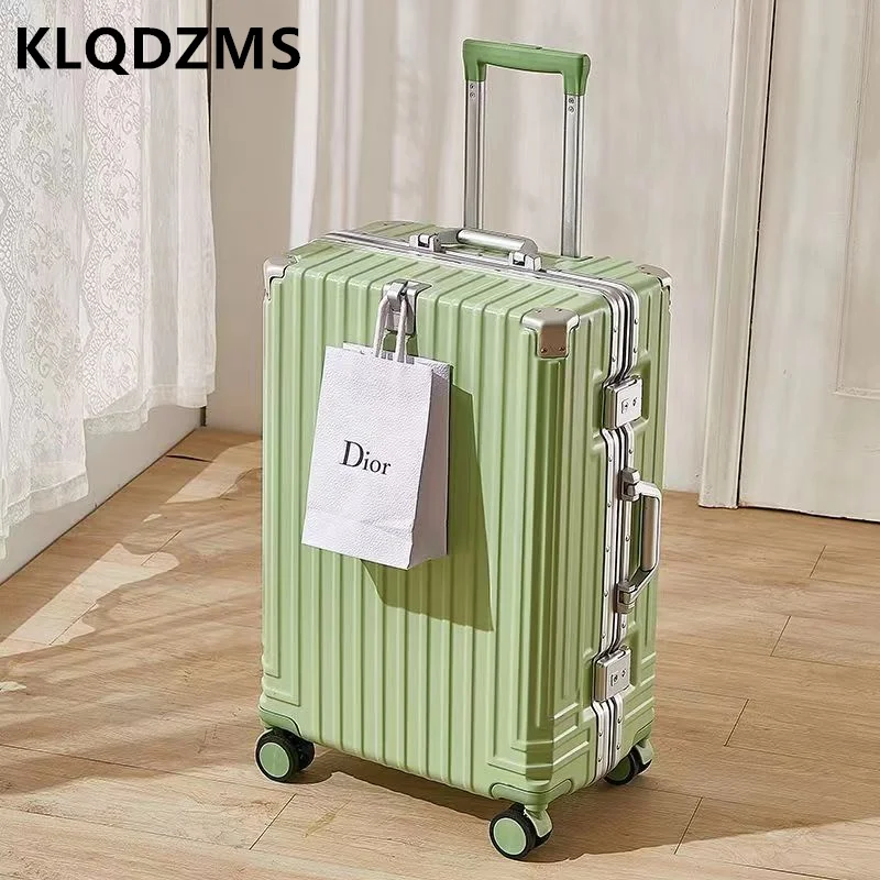 Klqdzms 20 "22" 24 "26" 28 Zoll das neue Gepäck multifunktion ale Aluminium rahmen Trolley Koffer große Kapazität Boarding Box Koffer