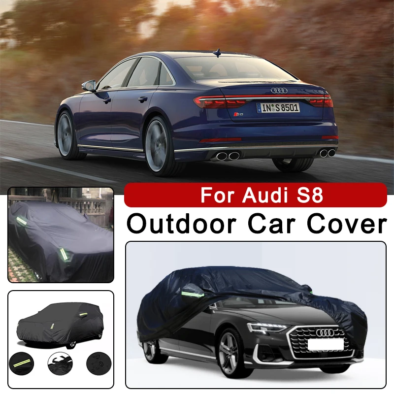 

Car Cover for Audi S8 - Outdoor Full Body Protection, Waterproof Dustproof Heat-Resistant, All-Season Use Exterior Accessories