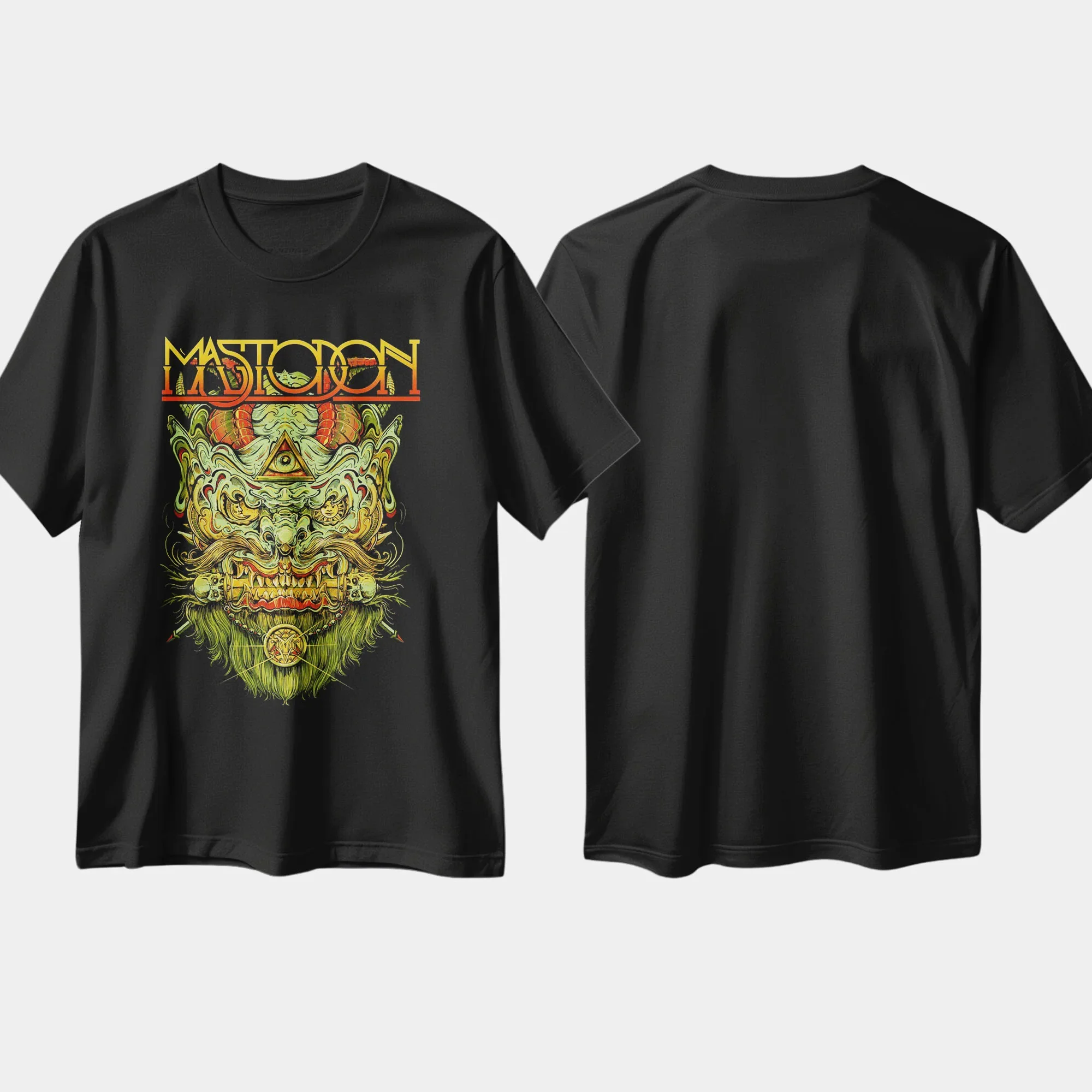 

Футболки Mastodons Band Heavy Metal для хлопка с графическим круглым вырезом, 100% хлопок, подарочная рубашка с короткими рукавами для фанатов