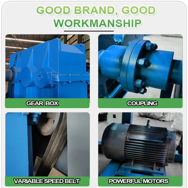 Versatile Industrial Double Shaft Automatic Shredder SIEMENS Motor Plastic Scrap Crusher Machine Energy Saving PP/PE/PET
