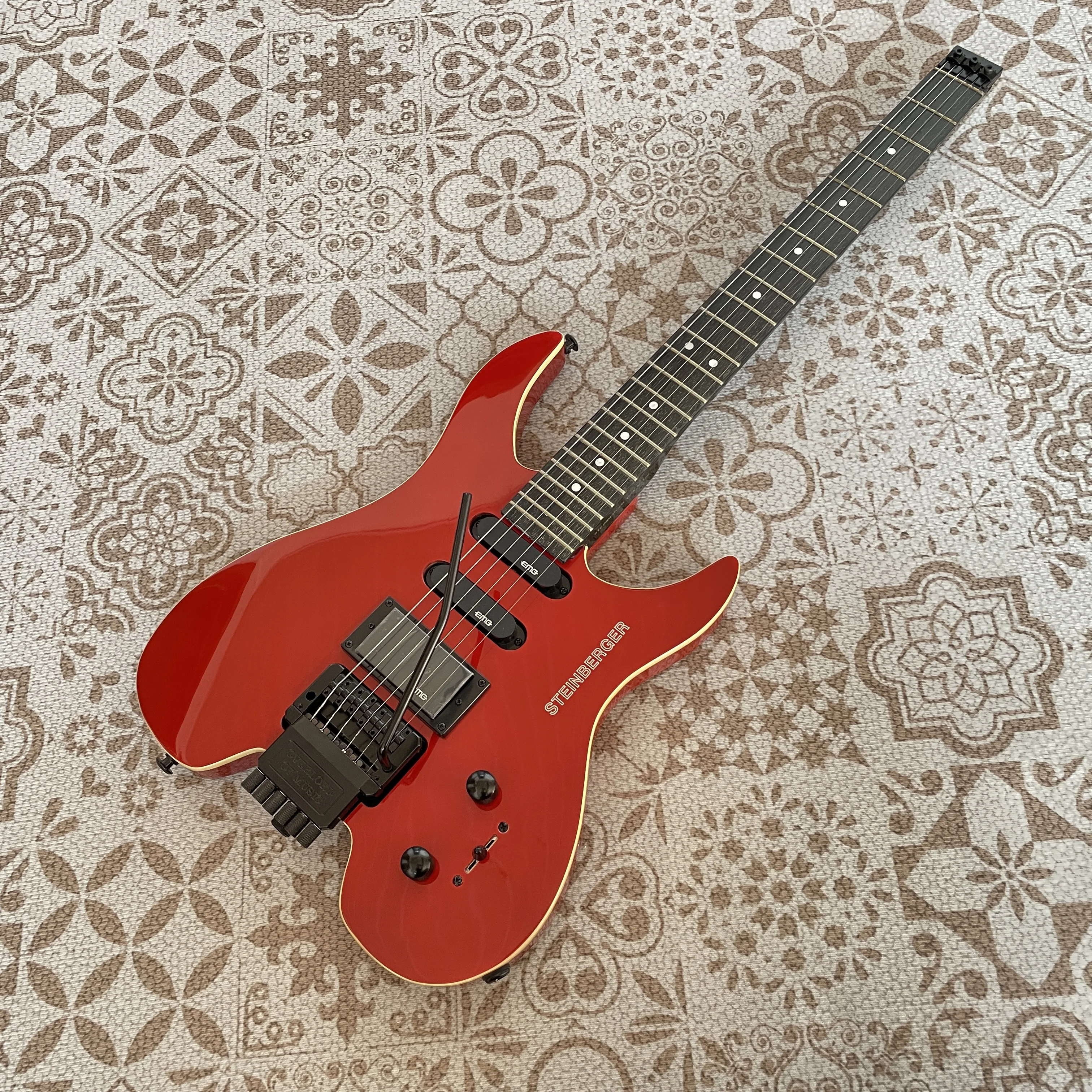 

Высококачественная 6-струнная гитара без головки, гриф из палисандра, звукосниматели S-S-H, 24 лада, в наличии, бесплатная доставка