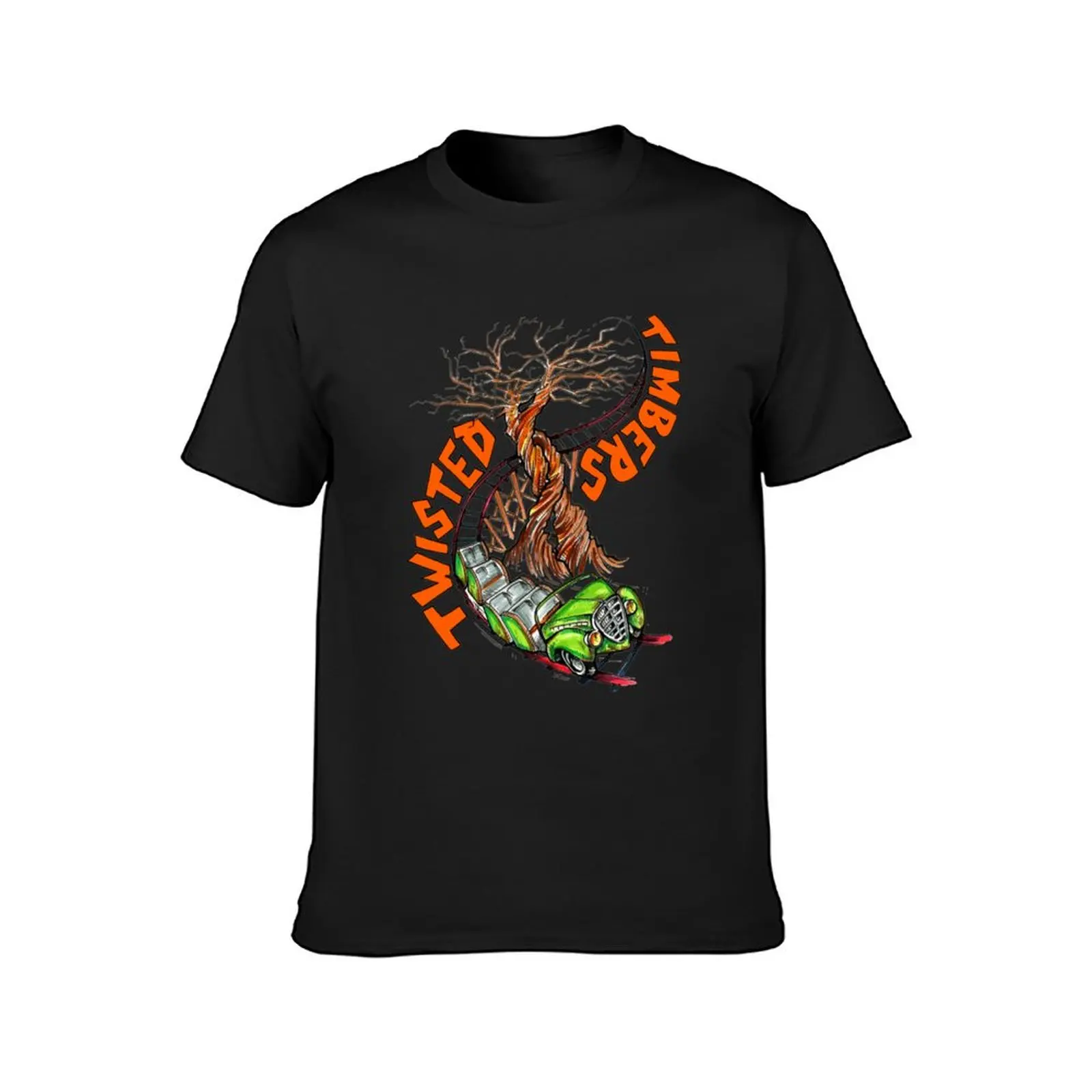 Twisted Timbers Drawing Design T-Shirt Blouse vintage clothes Men's t-shirts