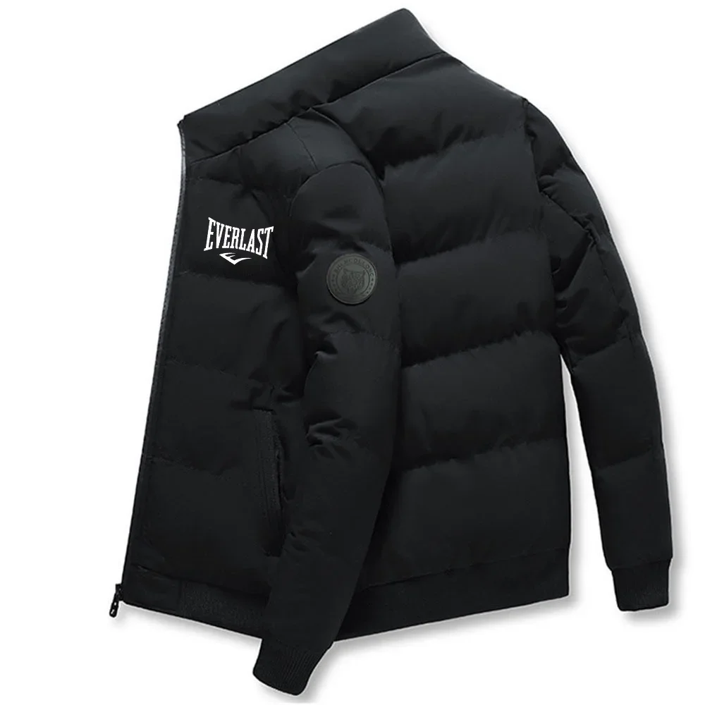 New 2026 Autumn Winter Men's Short Jacket, Fashionable Outdoor Casual Stand-Up Collar Zipper Cotton-Padded Coat, Warm Lightweigh
