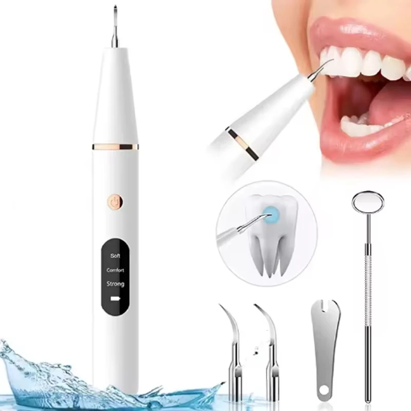 Household Electric Dental Calculus Remover Portable Dental Scaler Whitening Teeth Pen Ultrasonic Tooth Cleaner Whitening Tee