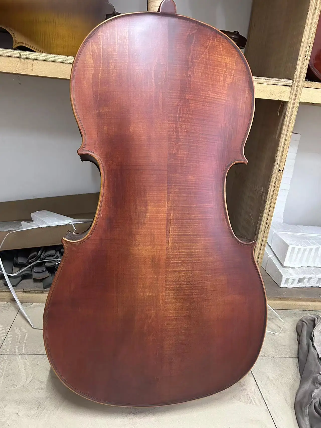 Flame Maple Handmade matte Cello 4/4 1/2 Antique vintage cello stringed instrument beginner professional violoncello with bow