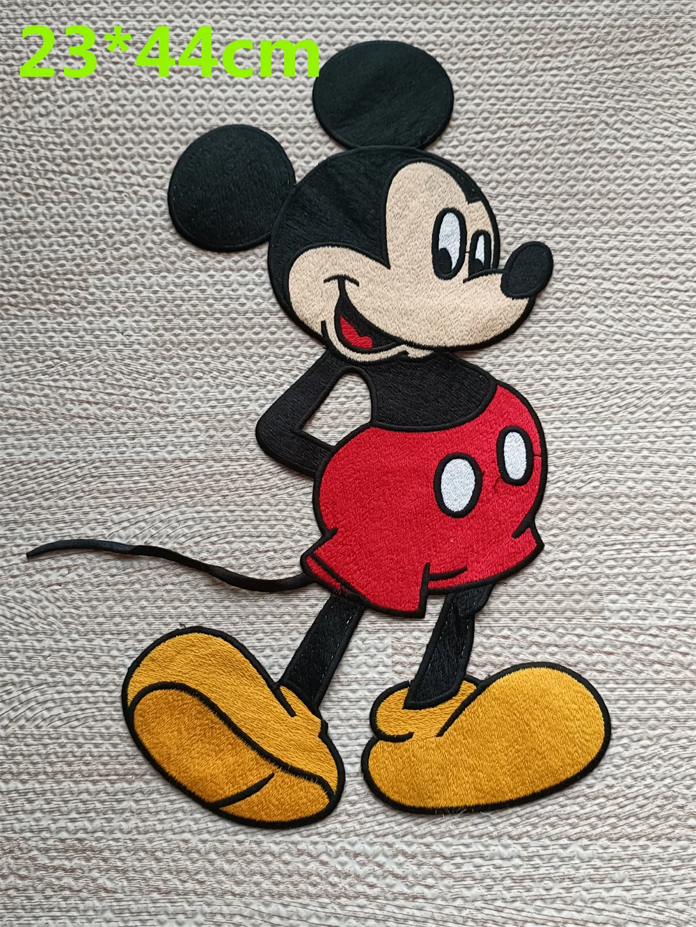 Large Mickey Mouse Sequin Bling Patches On Clothing for Kids Jacket T Shirt Pants Minnie Mouse Cute Embroidery Patches for Cloth