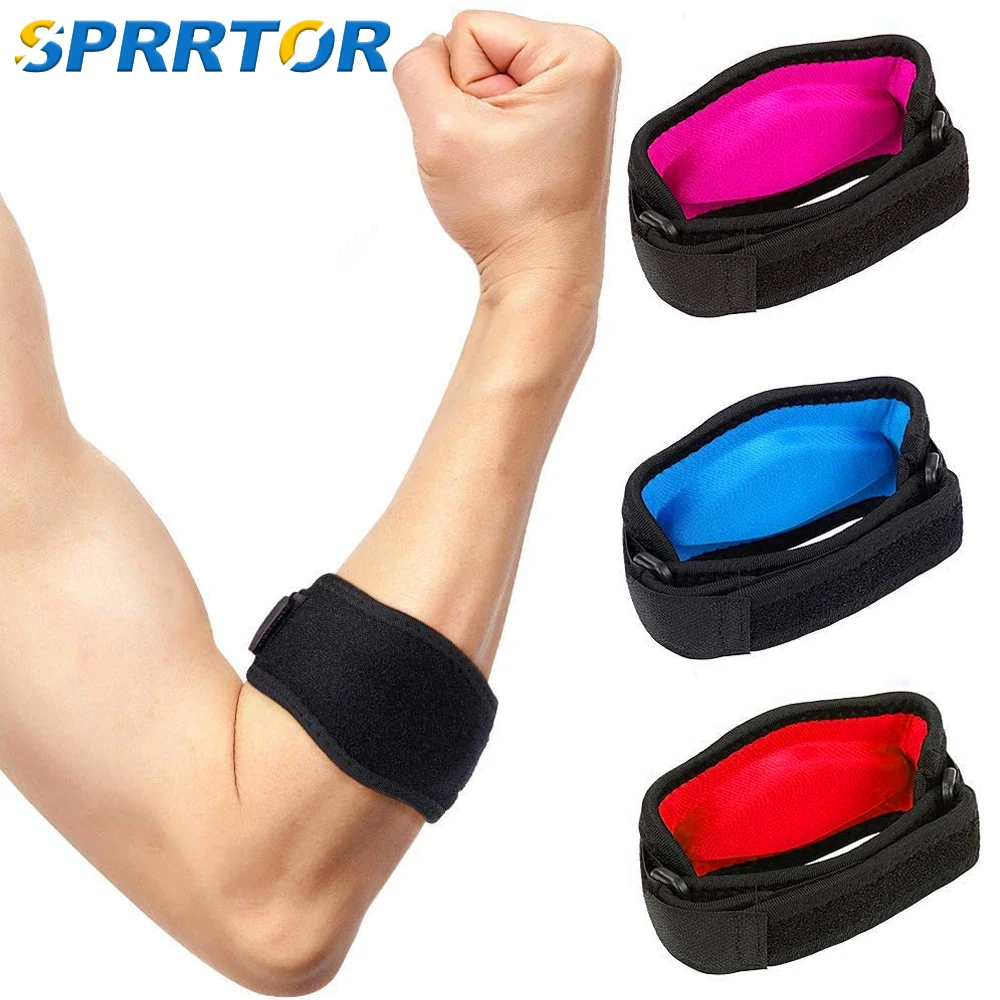 1Pcs Adjustable Elbow Support Basketball Tennis Golf Elbow Strap Elbow Pads Lateral Pain Syndrome Epicondylitis Braces Sports